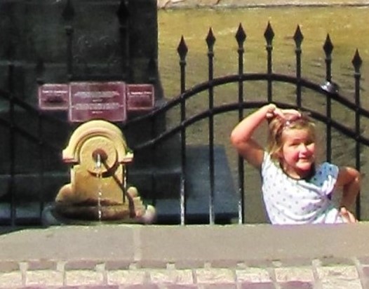 the fountain at Skalka in Krakow