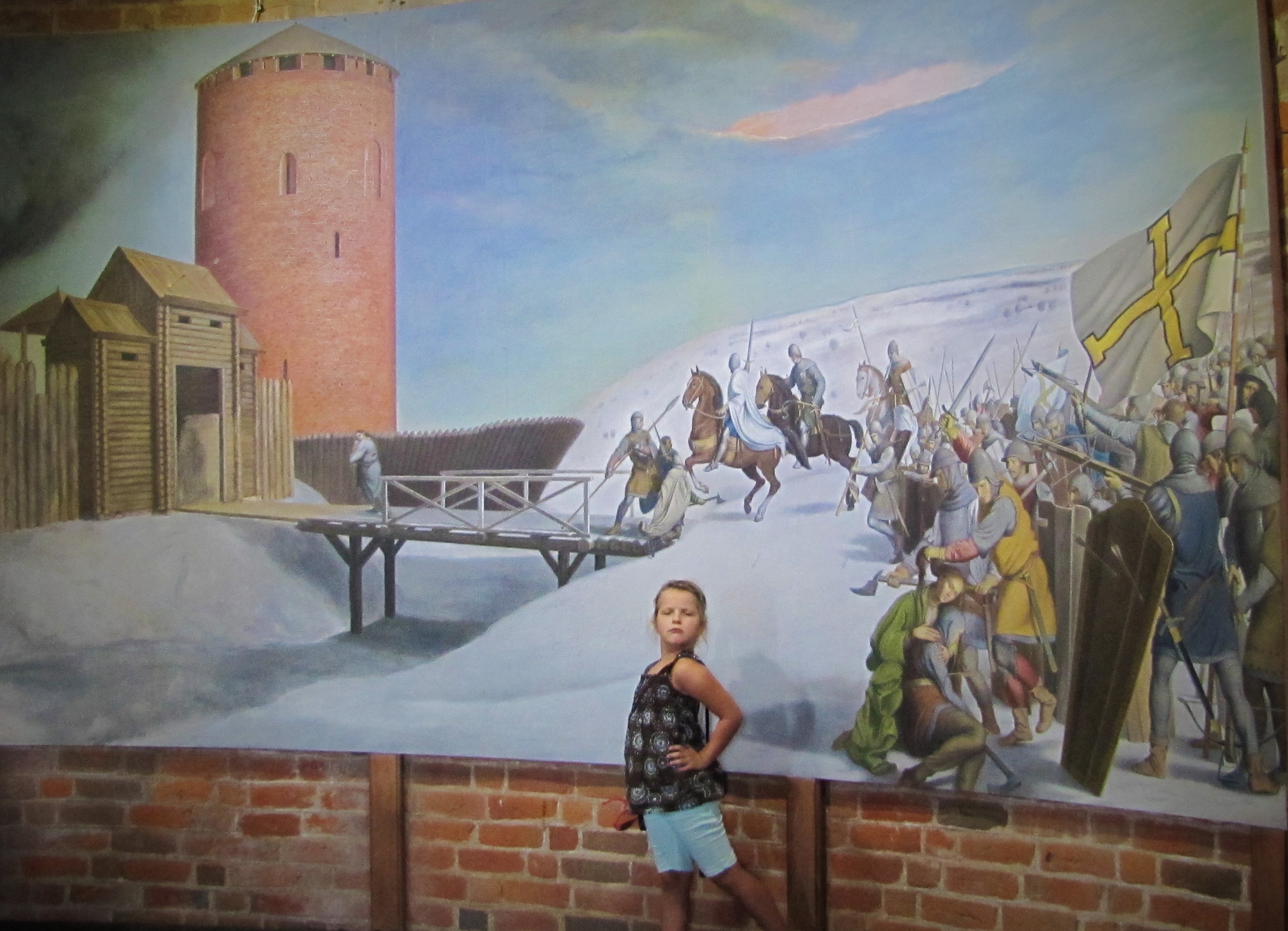 Mural in the Tower Belarusian Backwoods