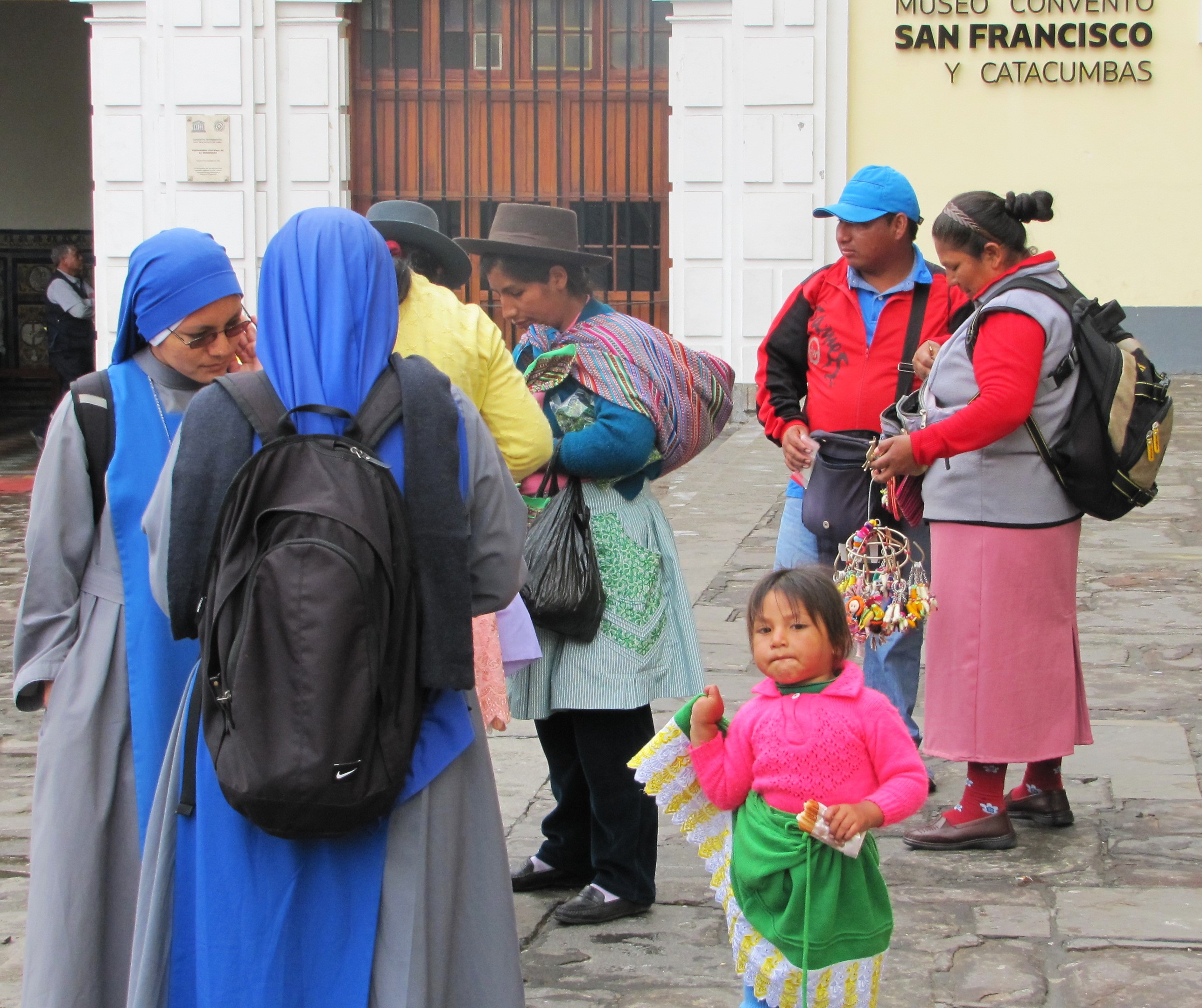 Peruvian nuns and peasants