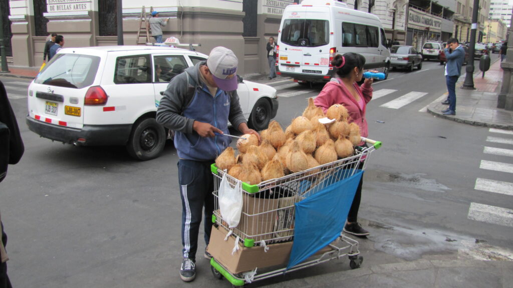 Coconuts in Lima Peru