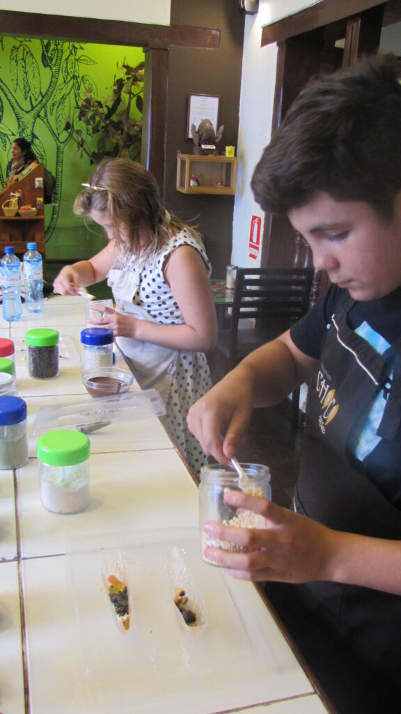 making chocolate bars, Lima Peru