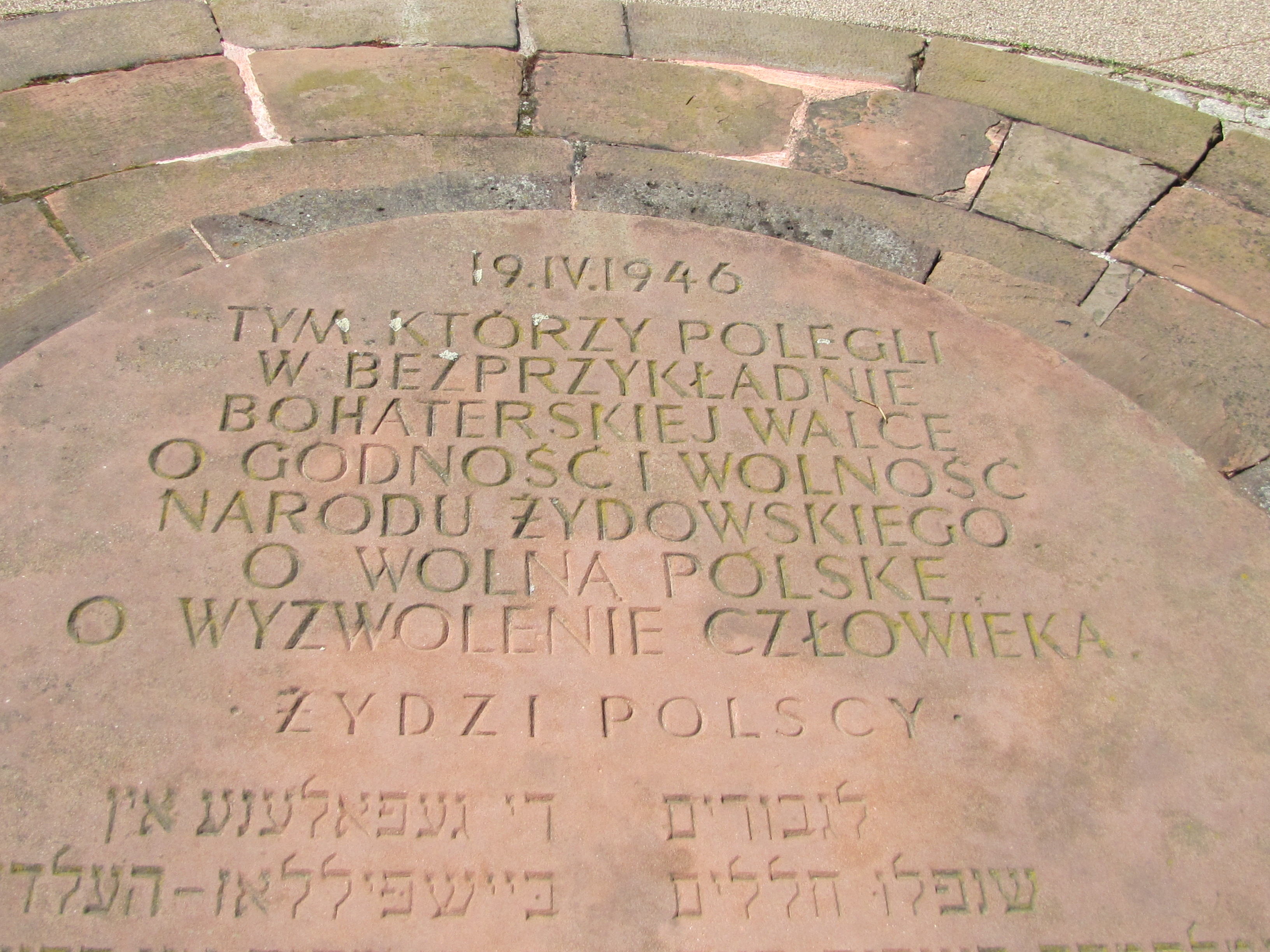 Memorial Tablet, Warsaw Poland