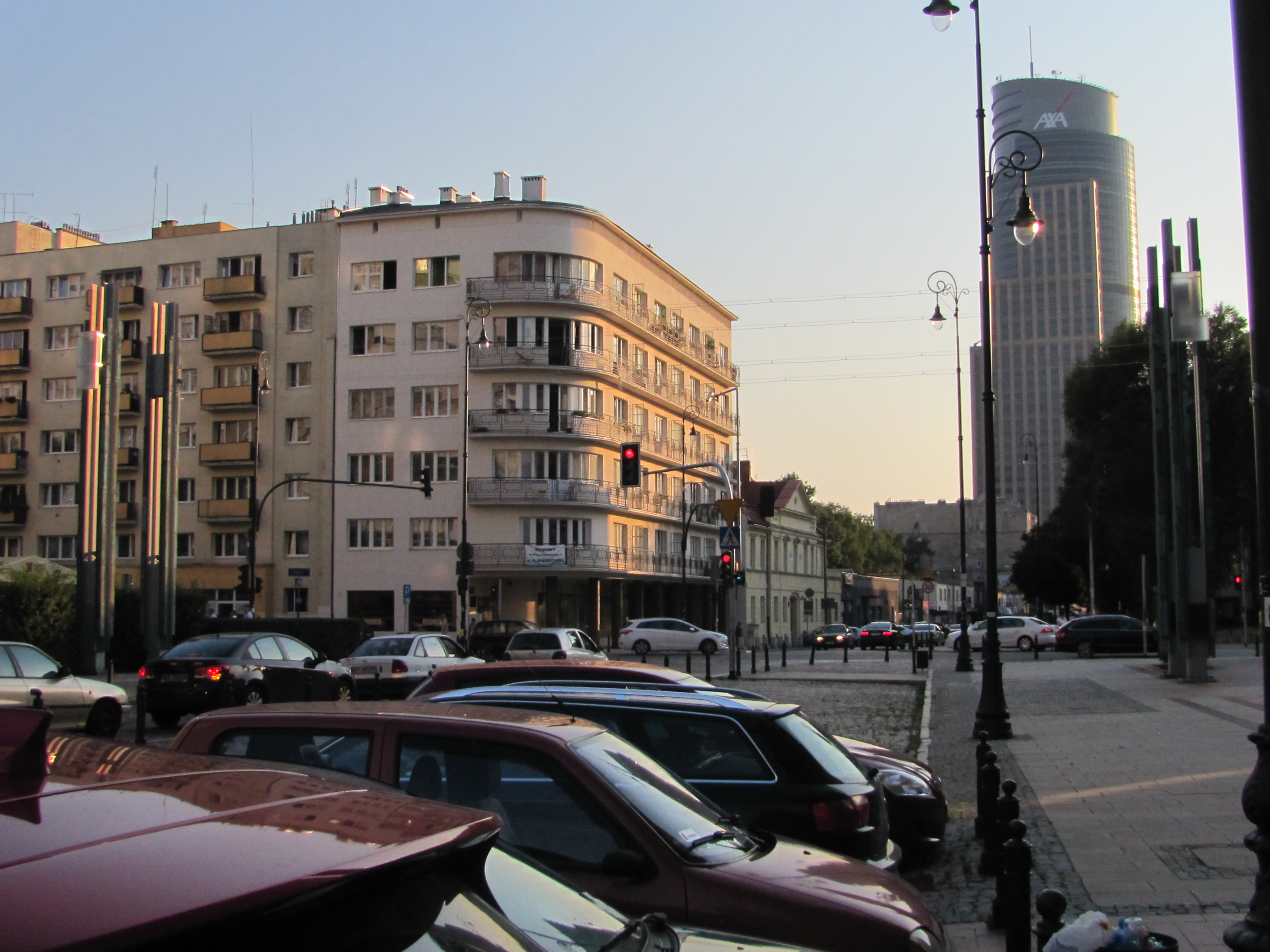 where iconic bridge once stood Warsaw Poland