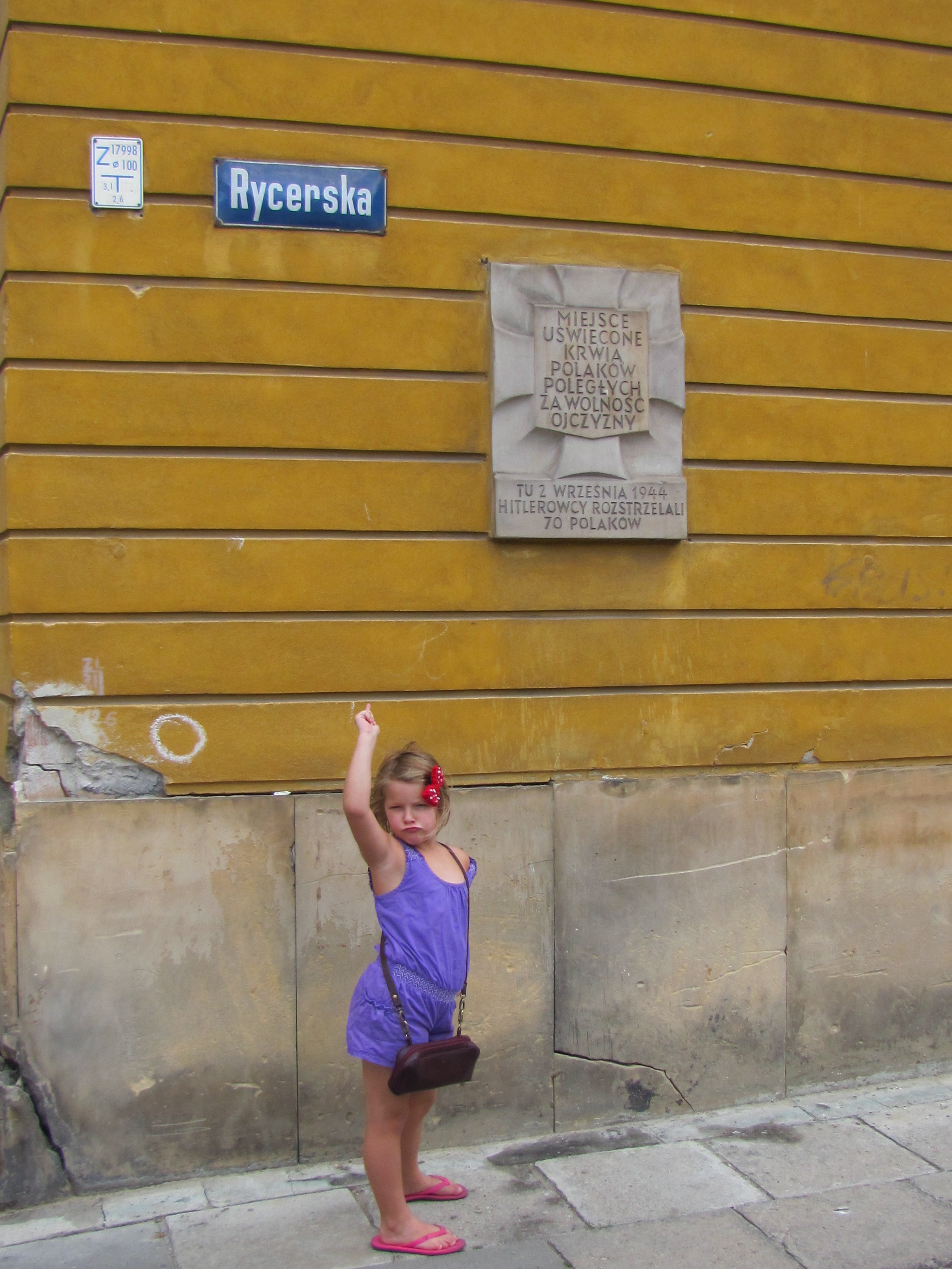 Plaque on Wall Warsaw