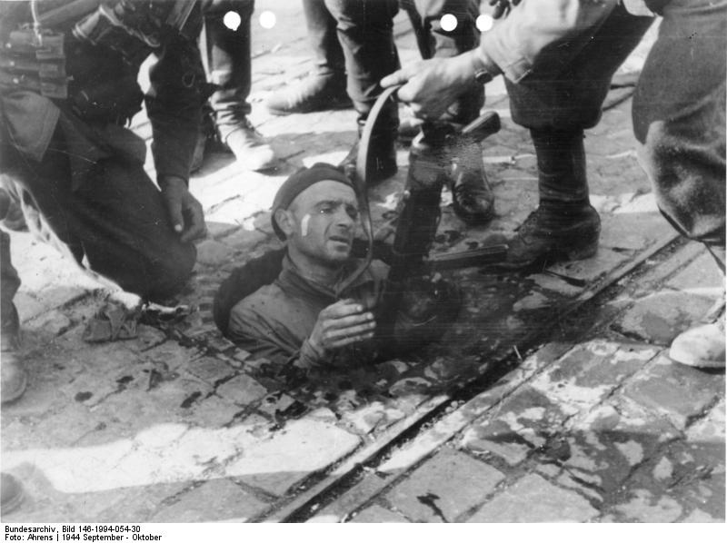 Polish fighter caught in sewer