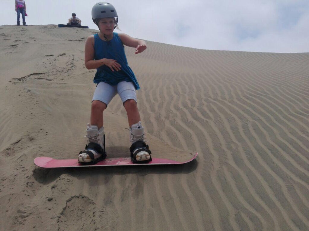 Sandboarding in Chilca Desert Lima