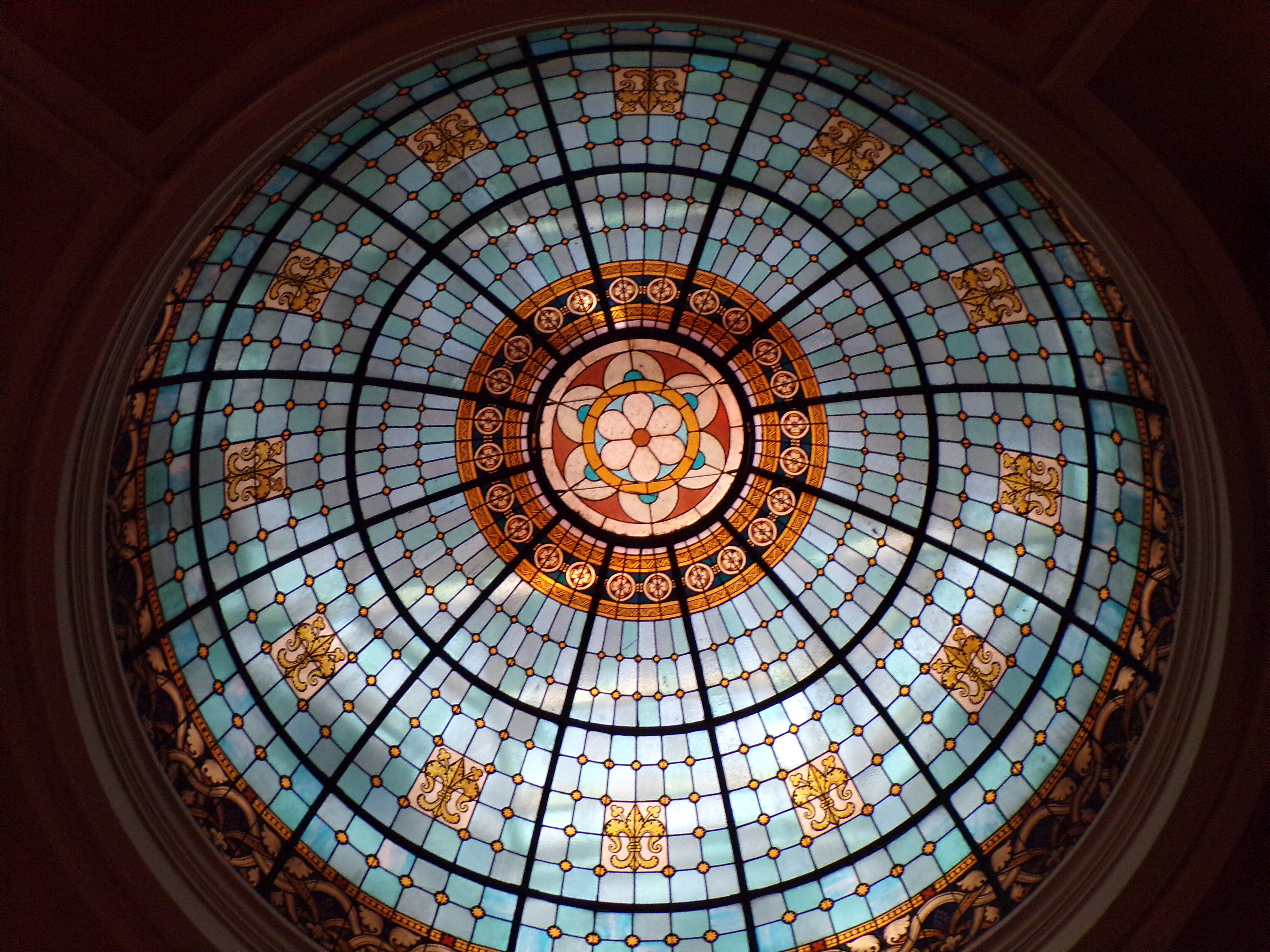 ceiling of church