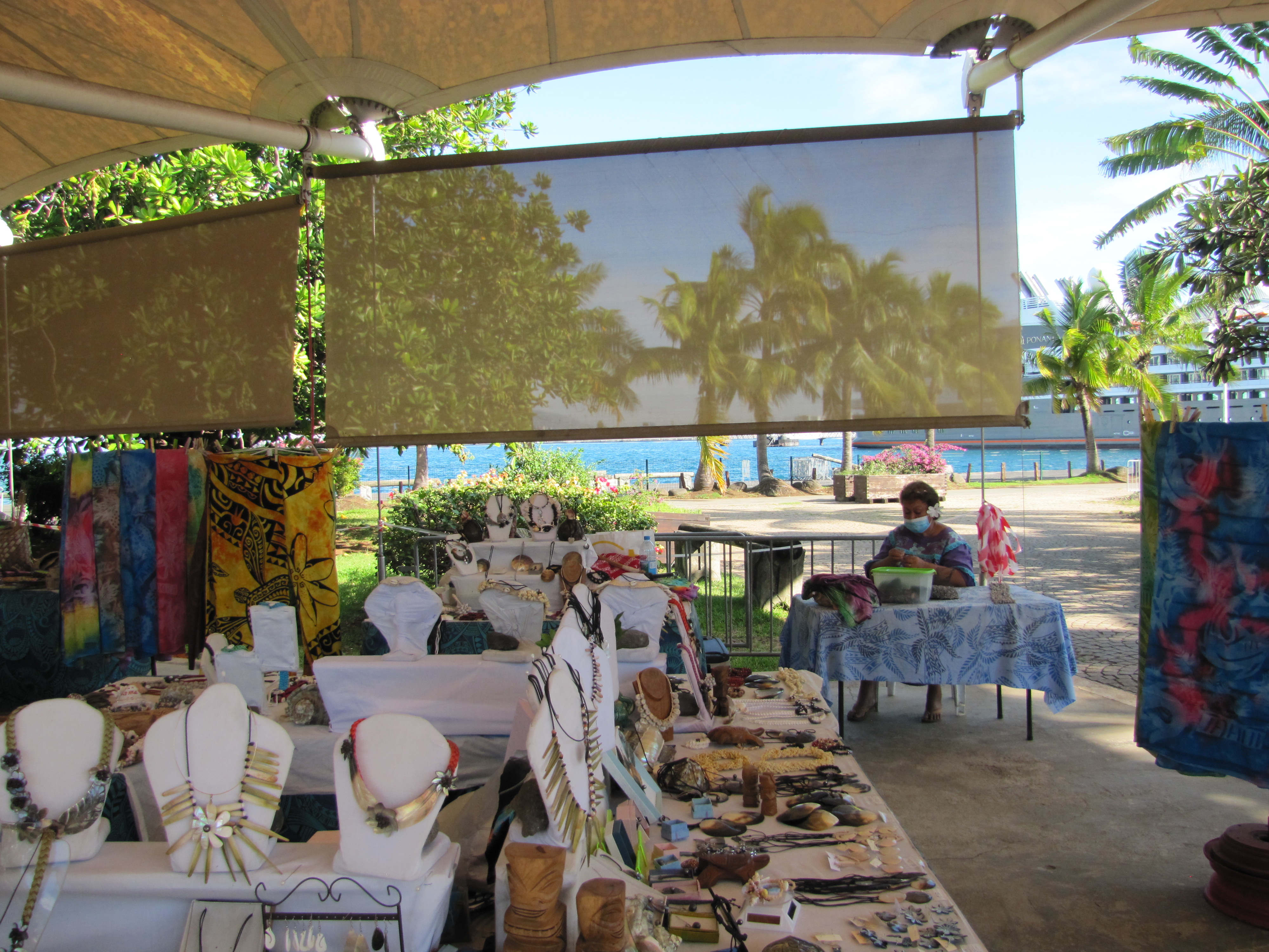 Wares for sale in Tahiti