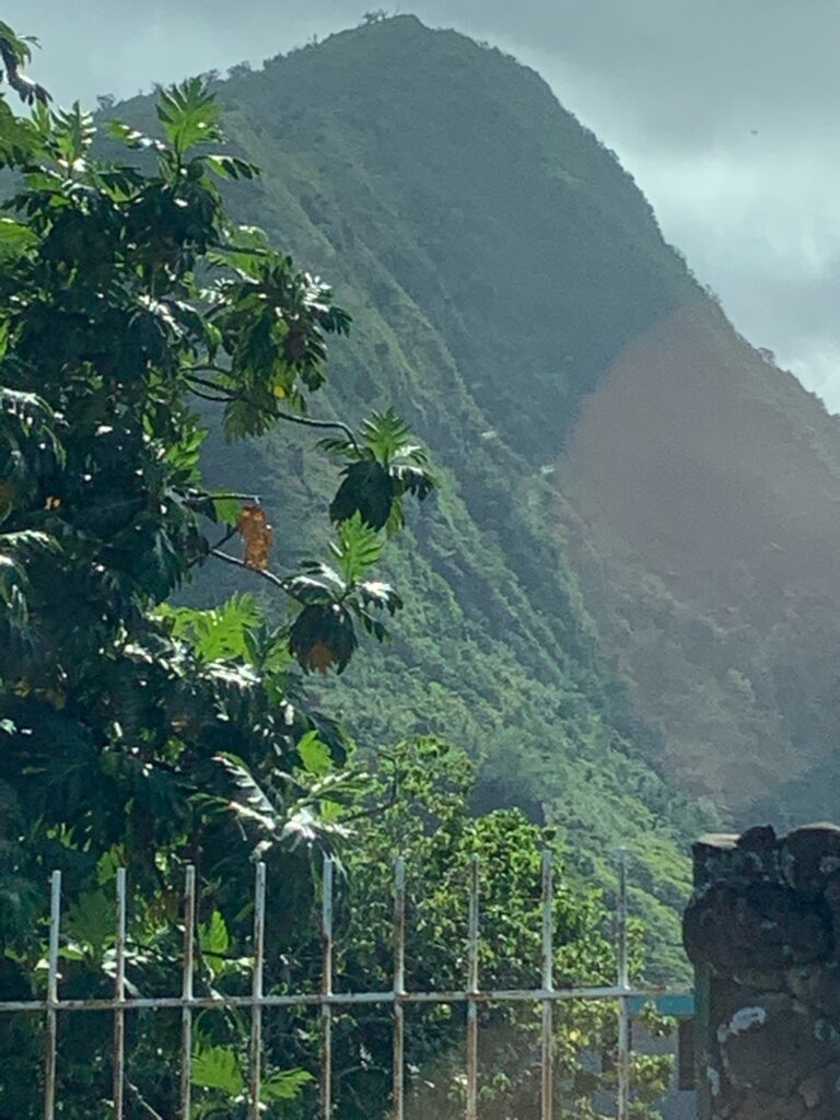 dramatic mountains Tahiti