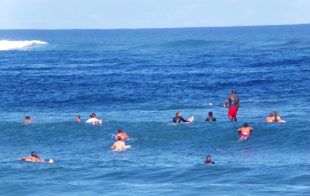 Catching a Wave on Tahiti