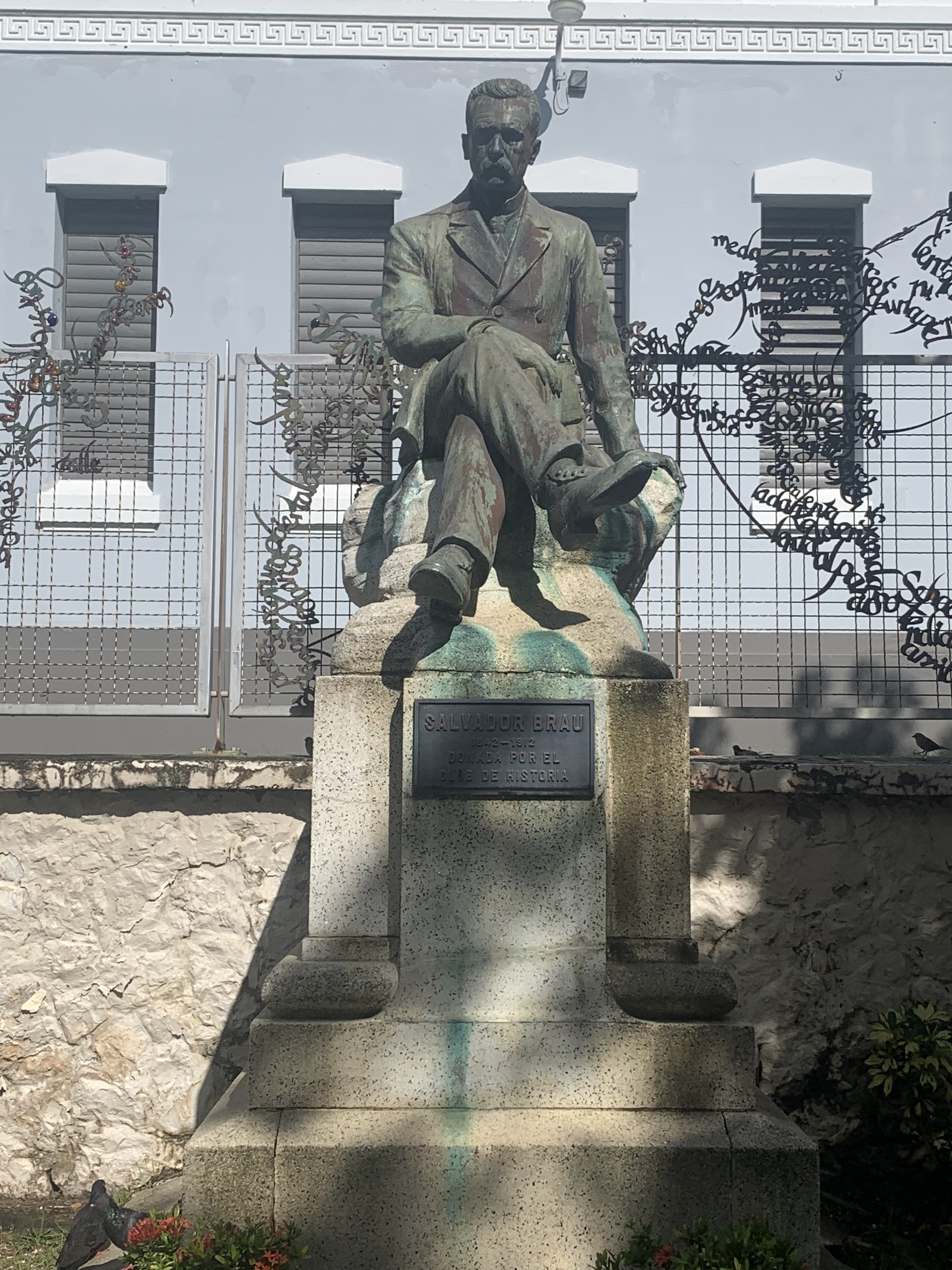 Man sitting statue