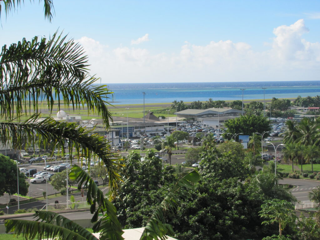 View of Tahiti airport