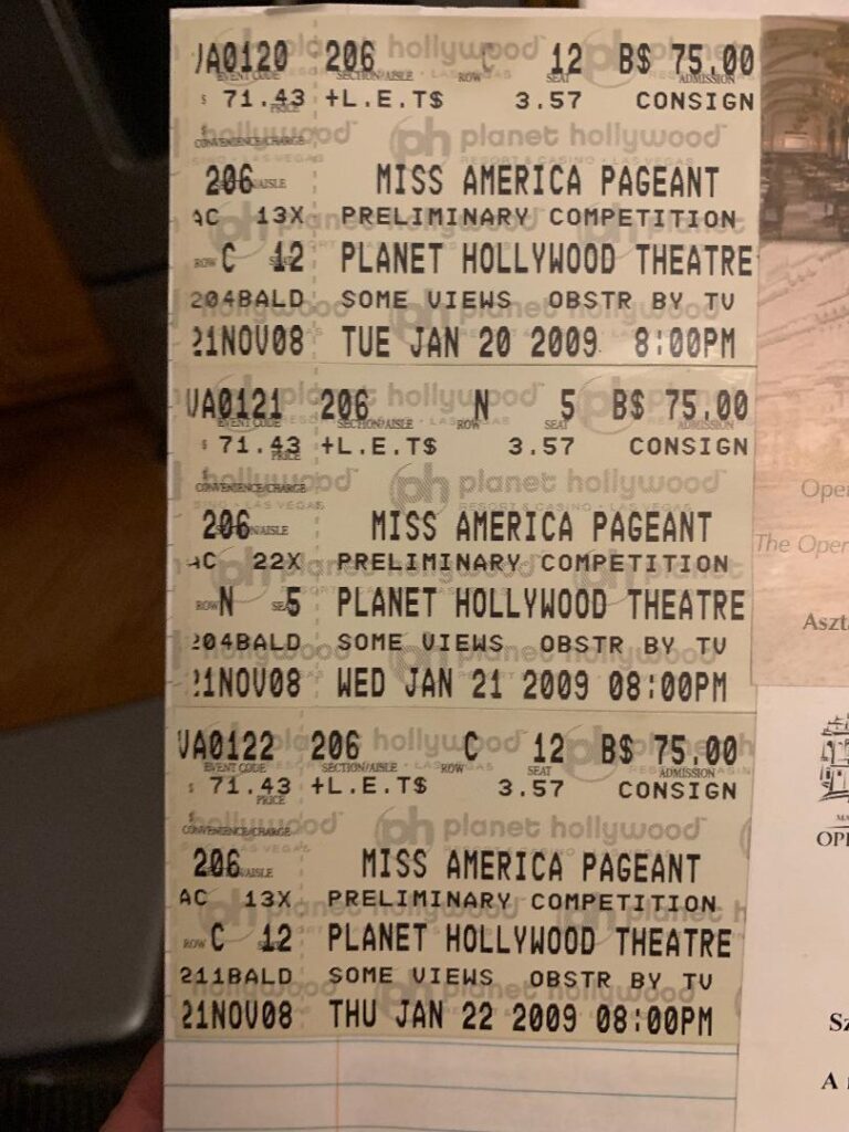 Miss America Tickets