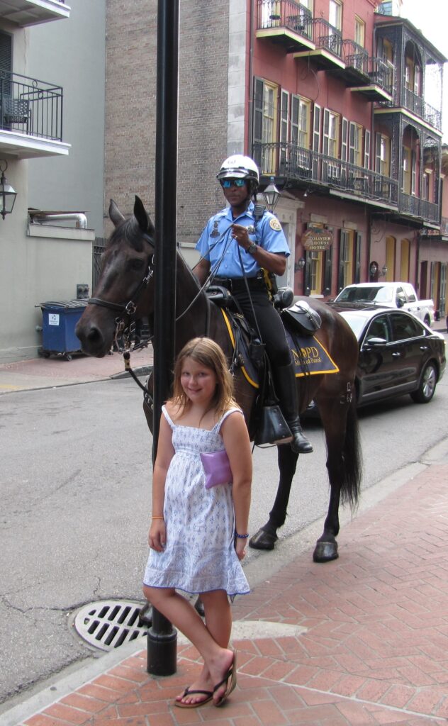 Mounted police in New Orleans