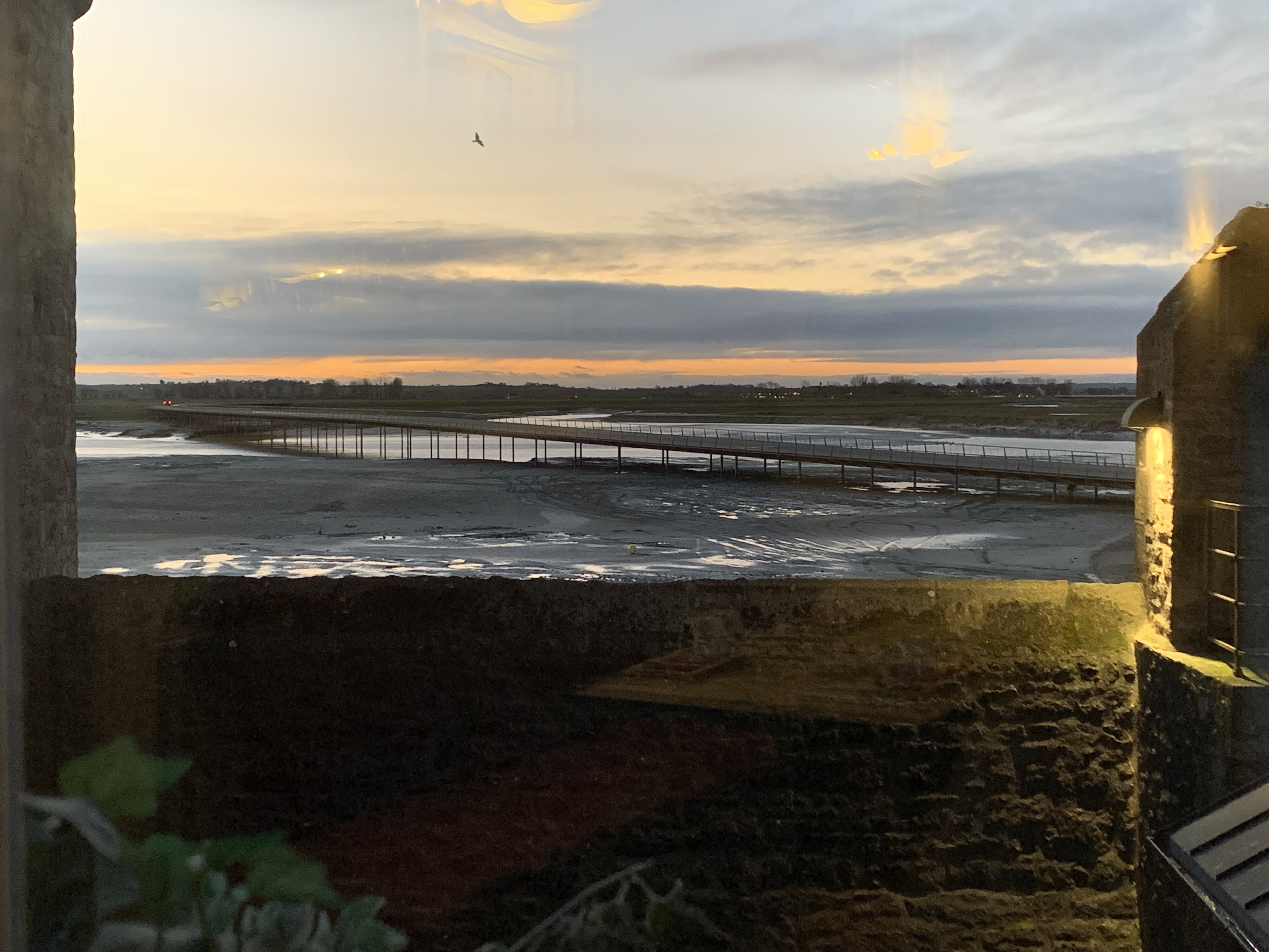 Sunrise on Mont Saint Michel.