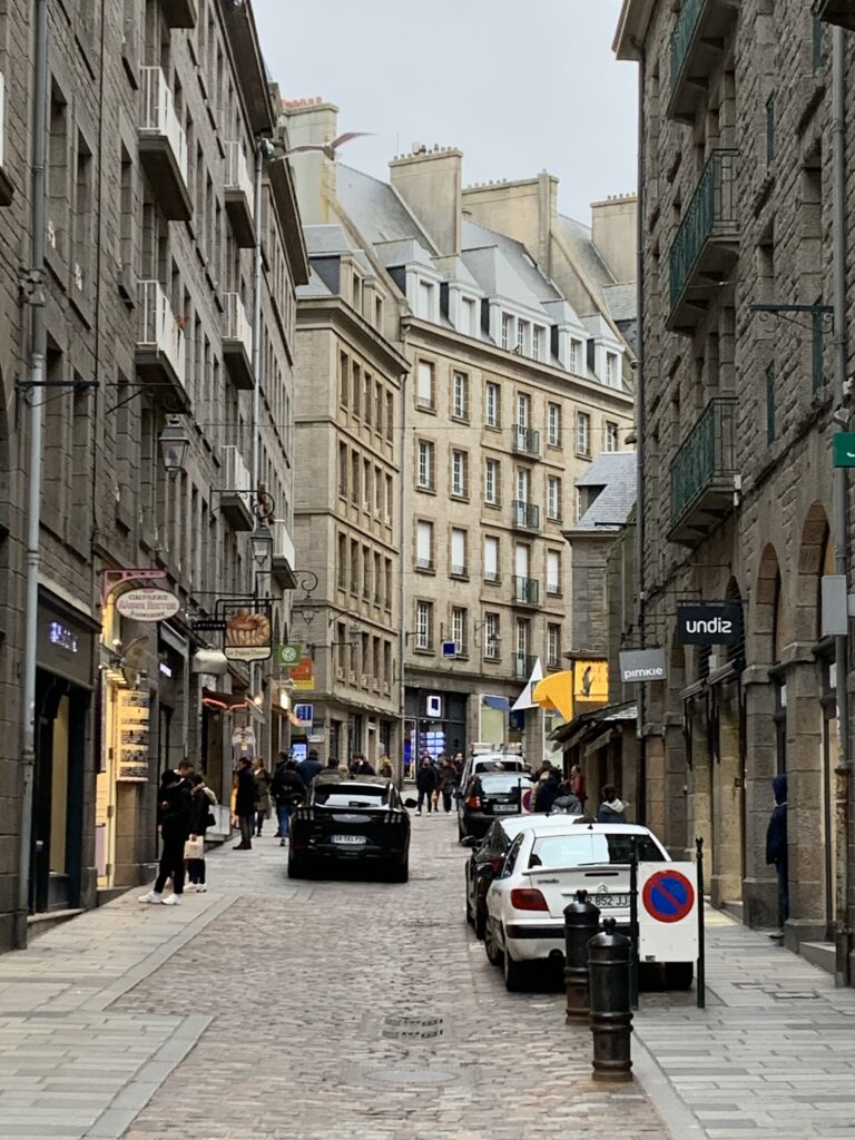 Narrow street in Saint Malo