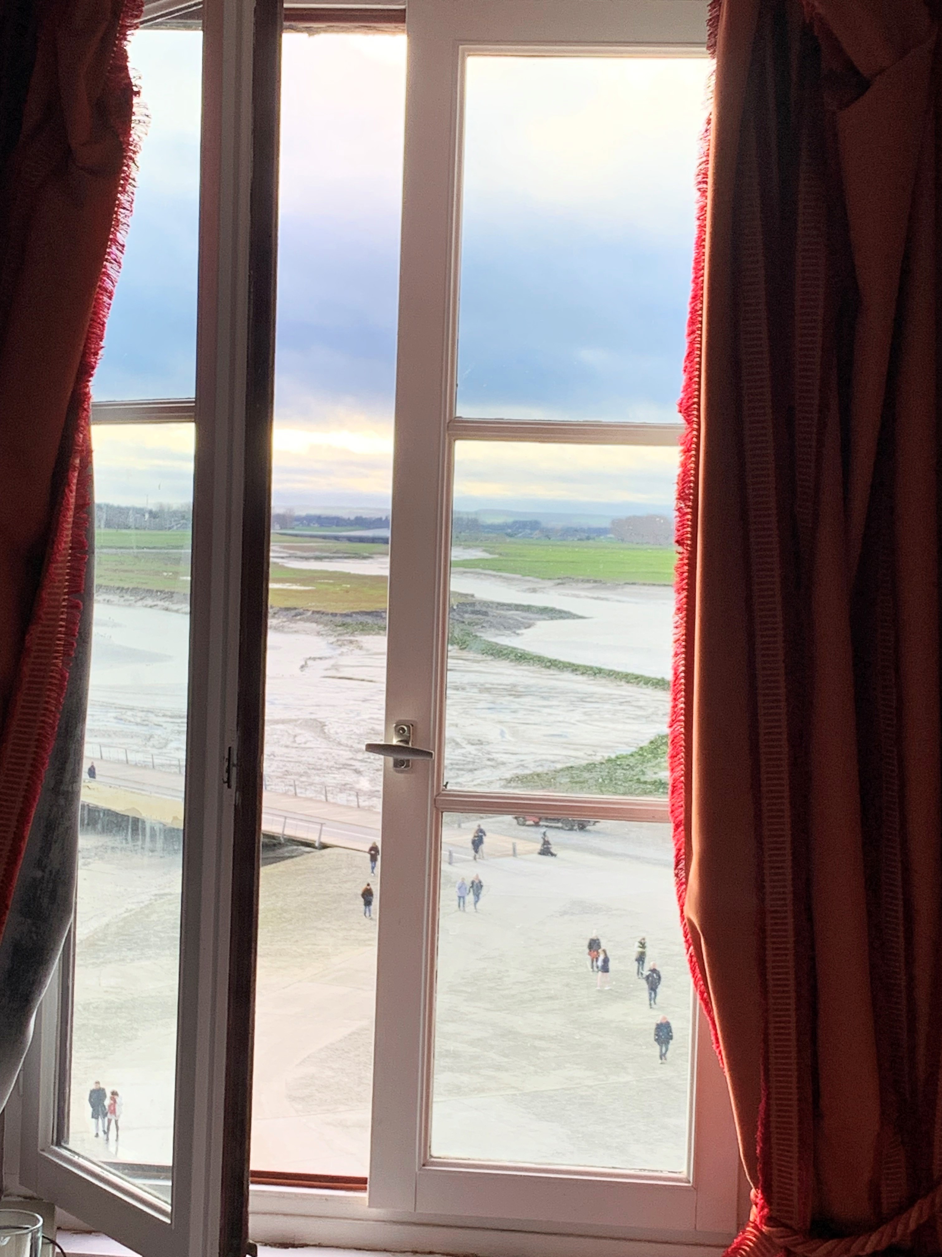 Window in our room at Mont Saint Michel.