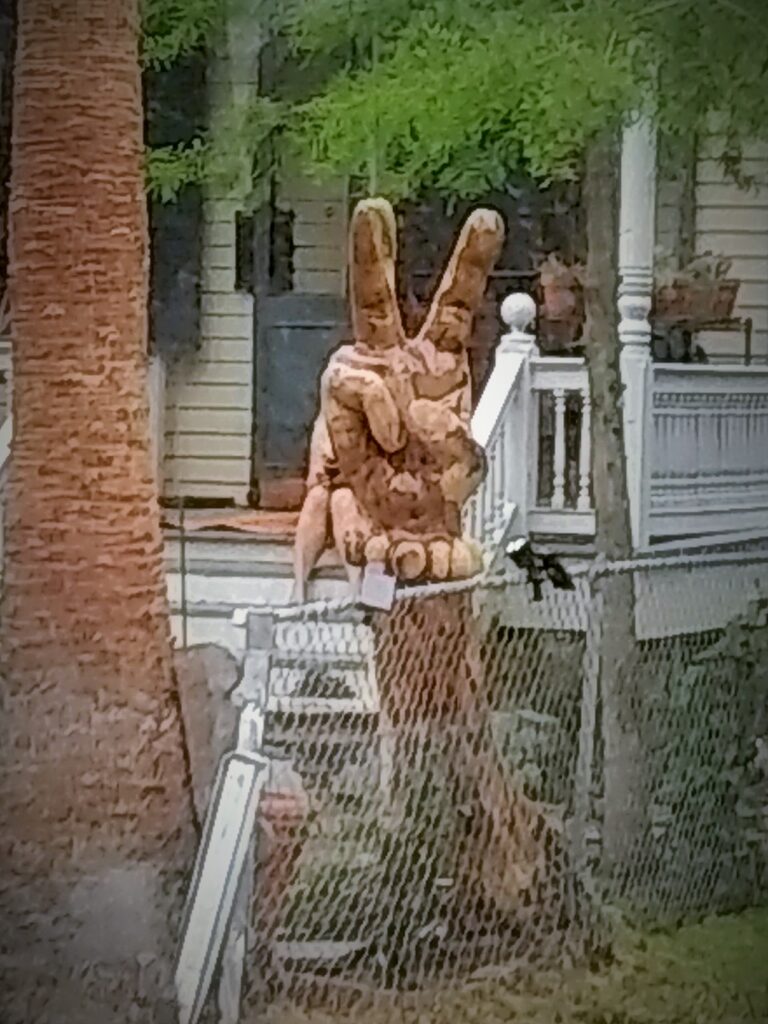 Peace Sign in Galveston