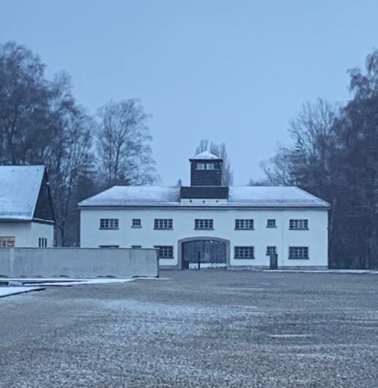 View of Gate House from inside the camp.