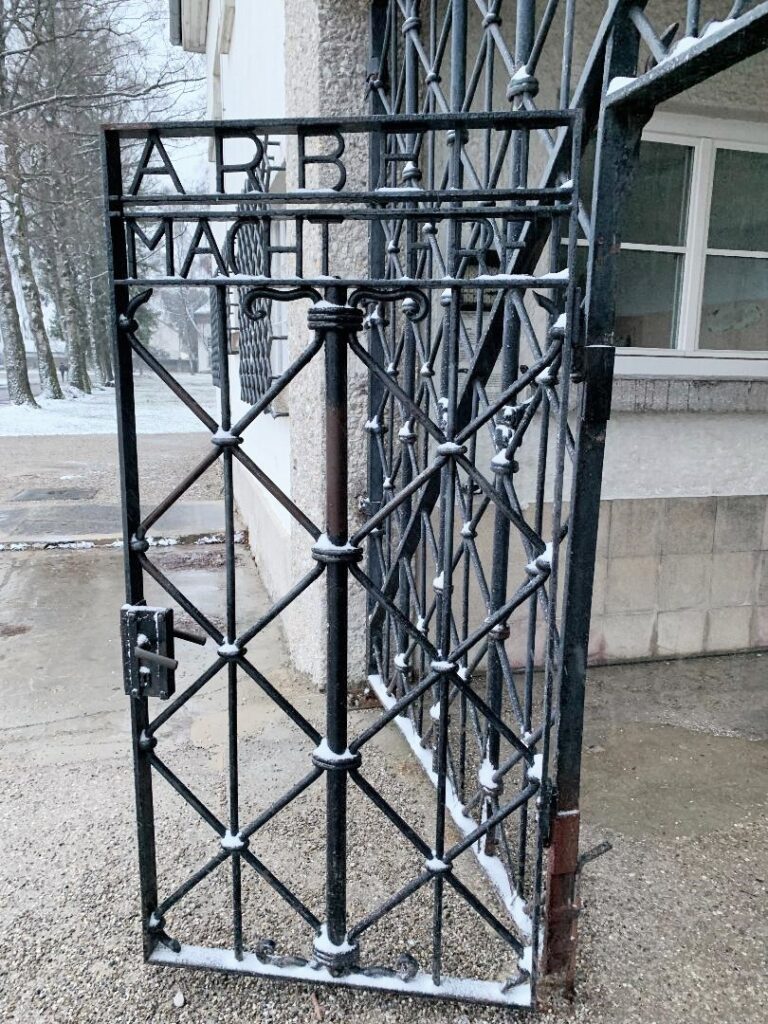 Arbeit Macht Frei on gate