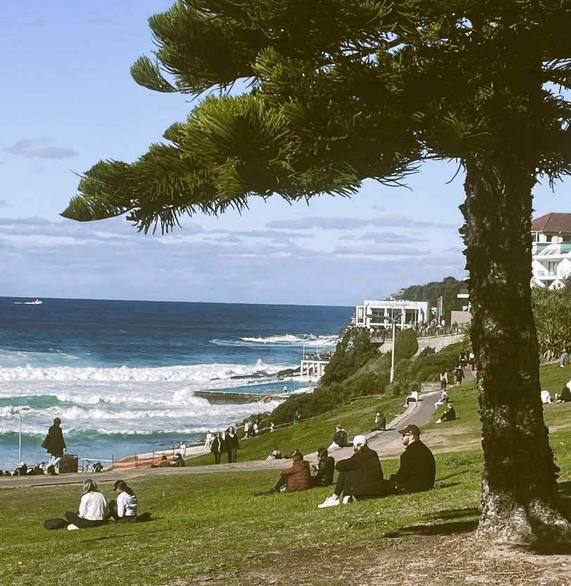 Bondi Beach and pool.