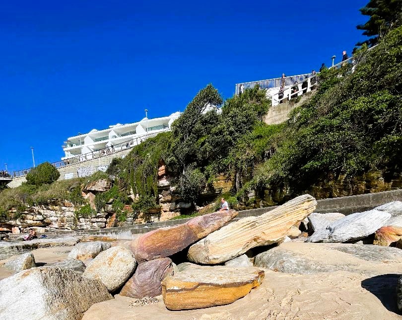 Rocks on Bondi Beach in Sydney