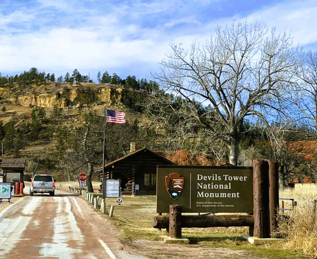Entrance to Devil's Tower National Park