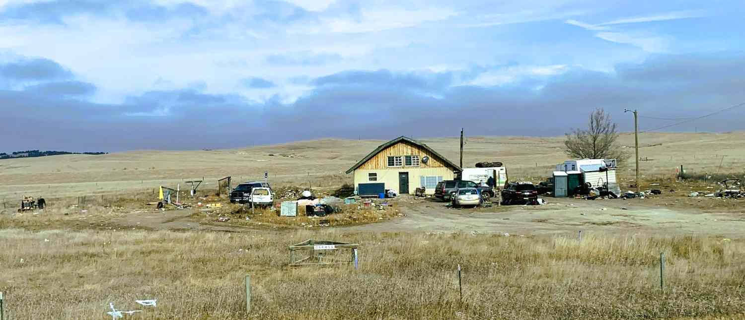 home on Pine Ridge Reservation