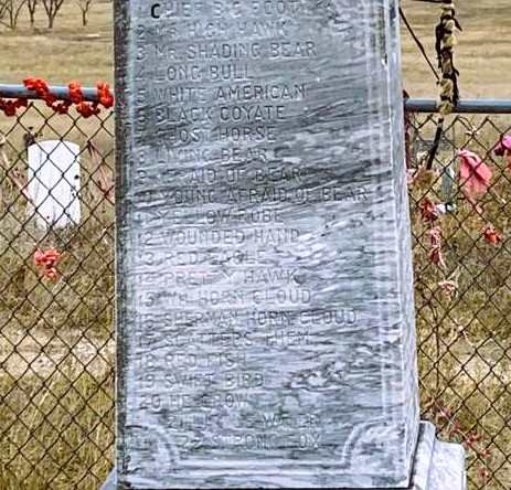 tombstone with names close up